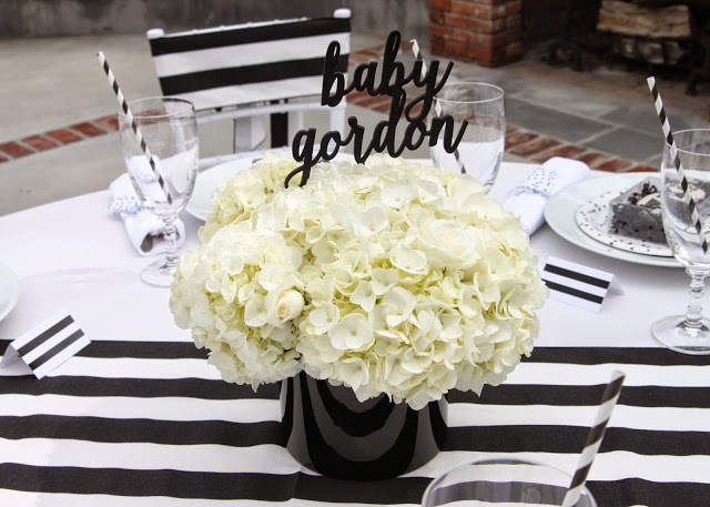 Black and White Bow Tie Baby Shower