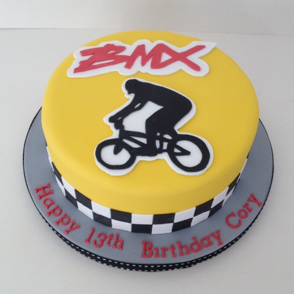 BMX Theme Birthday Cake