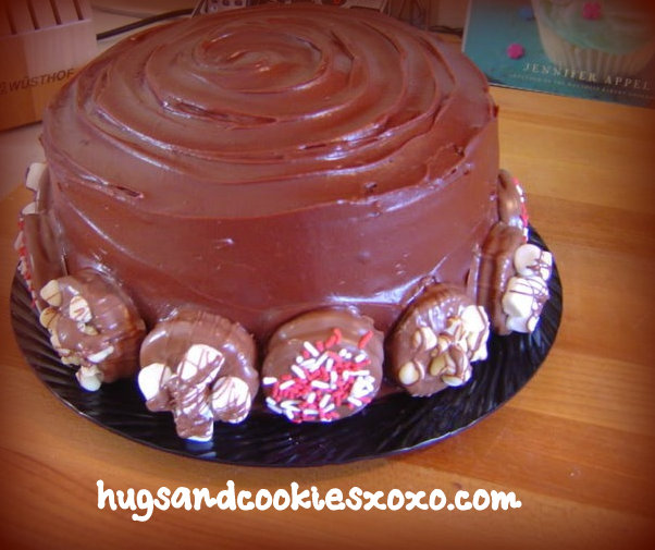 Cake Decorated with Chocolate