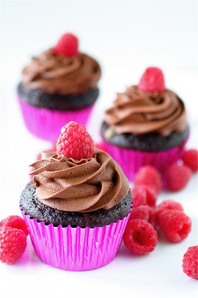 Chocolate Raspberry Cupcakes