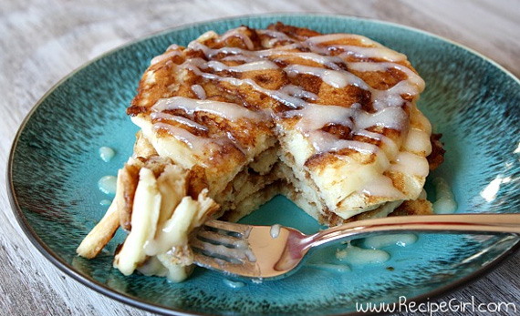 Cinnamon Roll Pancakes Recipe