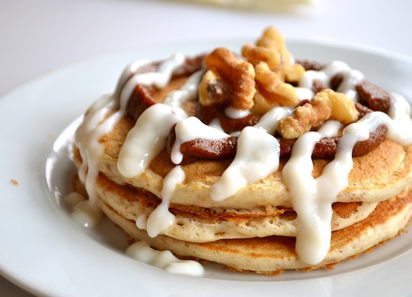 6 Photos of Healthy Cinnamon Roll Pancakes