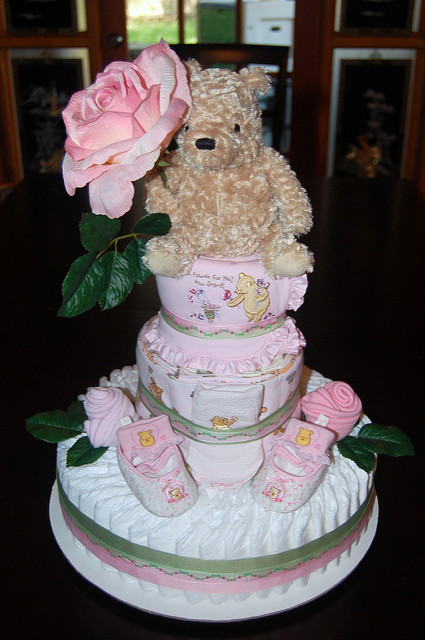 Classic Pooh Diaper Cake