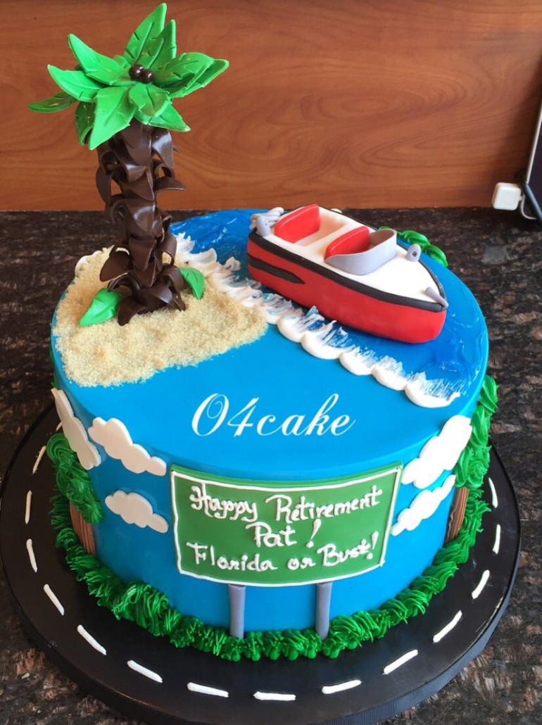 Custom Retirement Cake