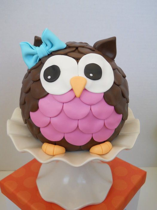 Cute Owl Cake