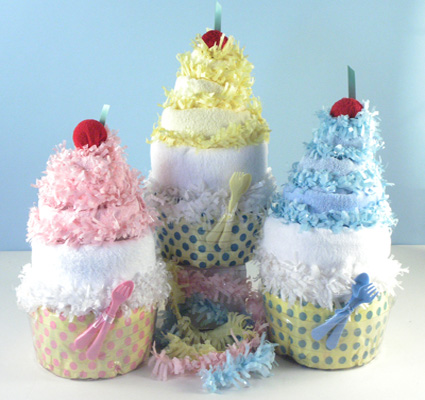 Diaper Gift Baby Shower Cupcakes