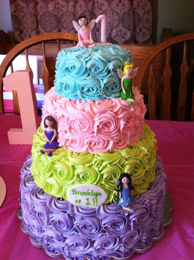 11 Photos of Disney Fairies Cakes For Girls