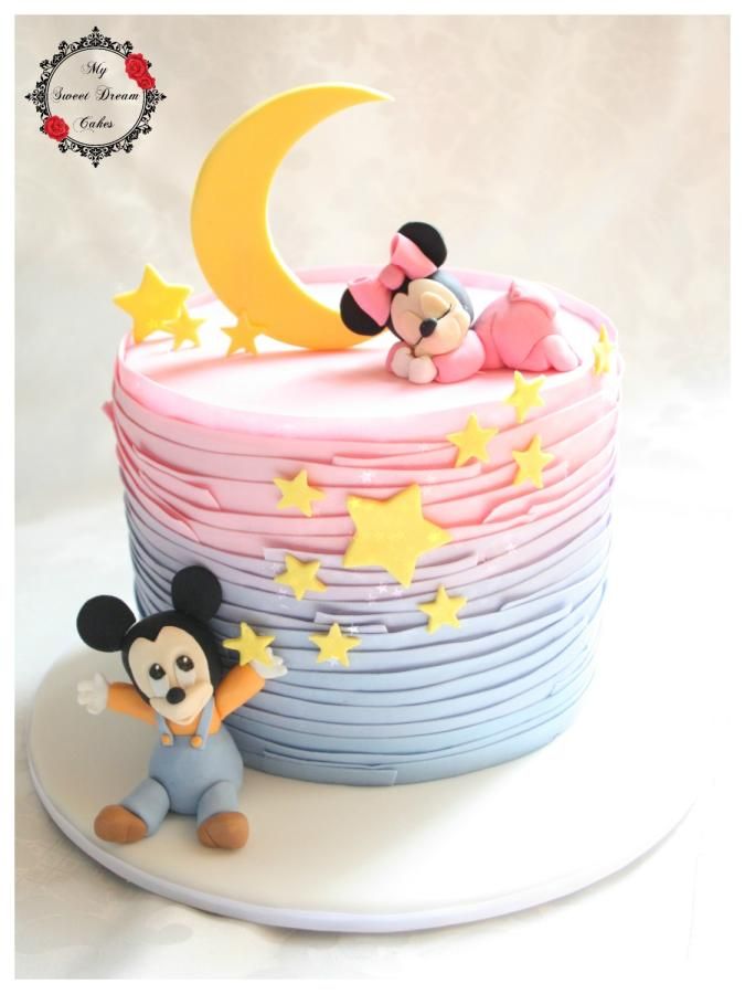 Disney Gender Reveal Cake