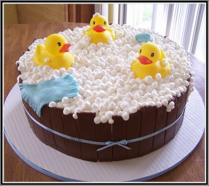 Duck Baby Shower Cake