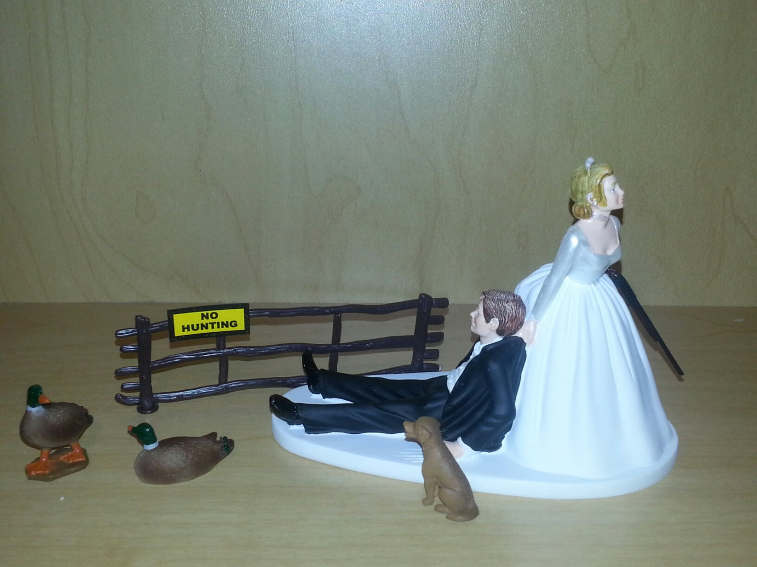 Duck Hunting Wedding Cake Topper