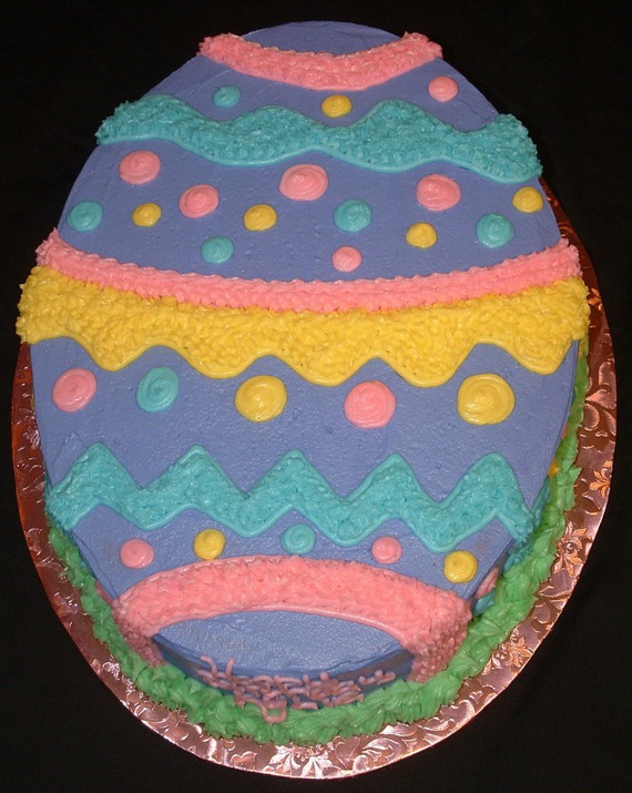 Egg-Shaped Easter Cake Ideas