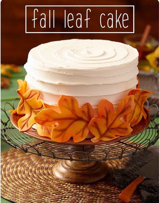 Fall Leaf Cake Decorating Ideas