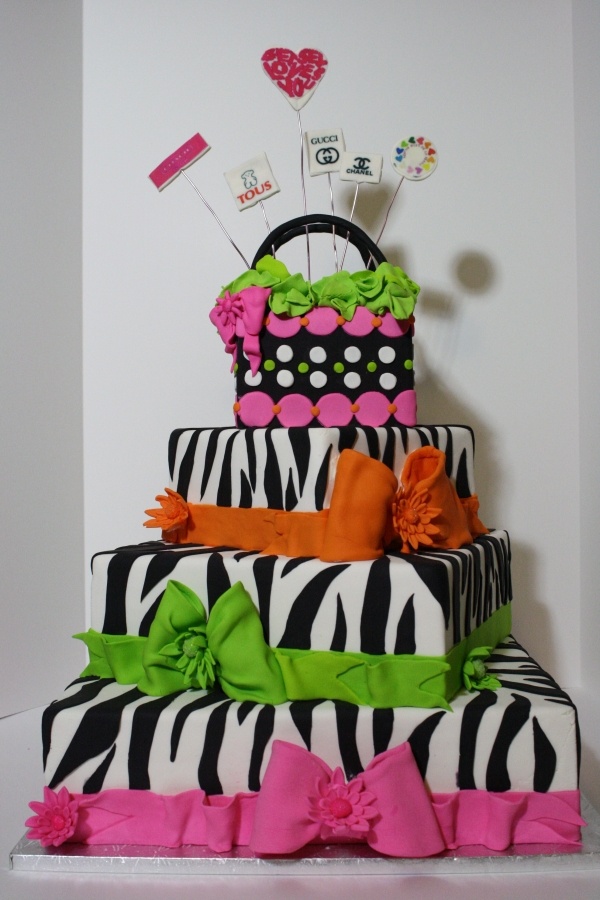 Fashion Animal Print Cake