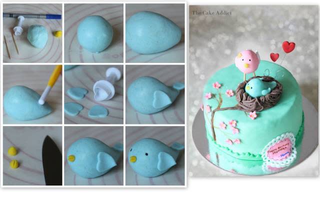 Fondant Bird Topper Tutorial