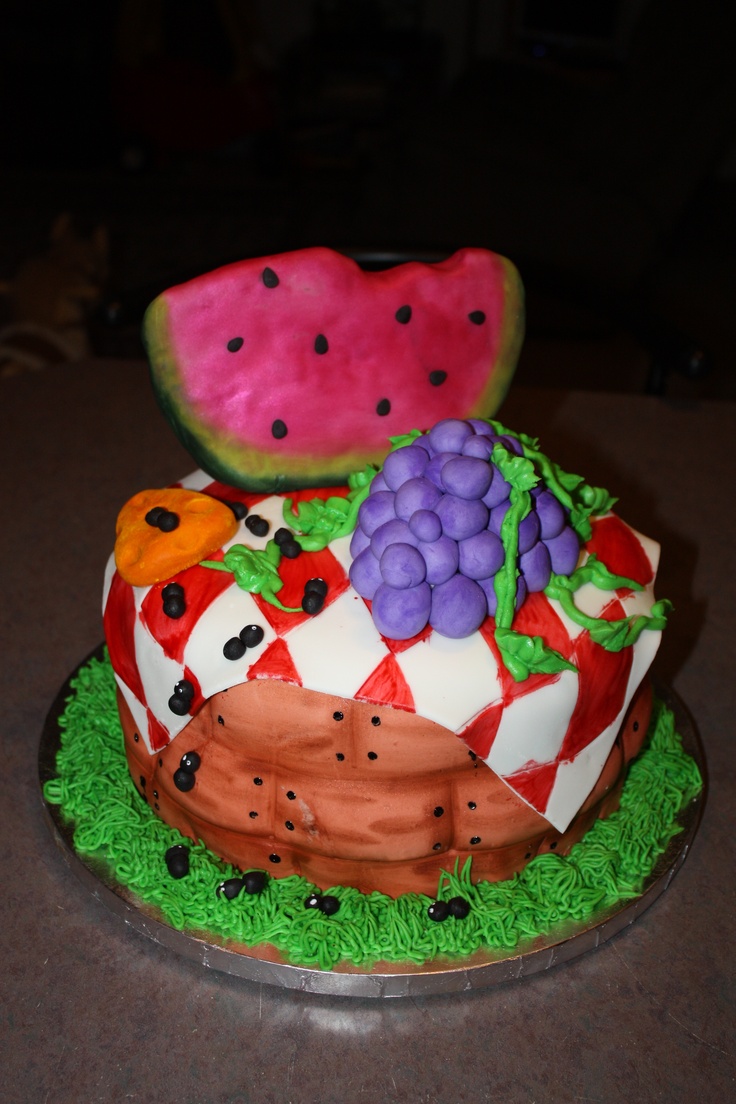 Fruit Basket Cake