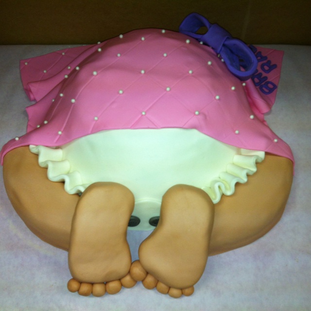 Girl Baby Bottom Cake