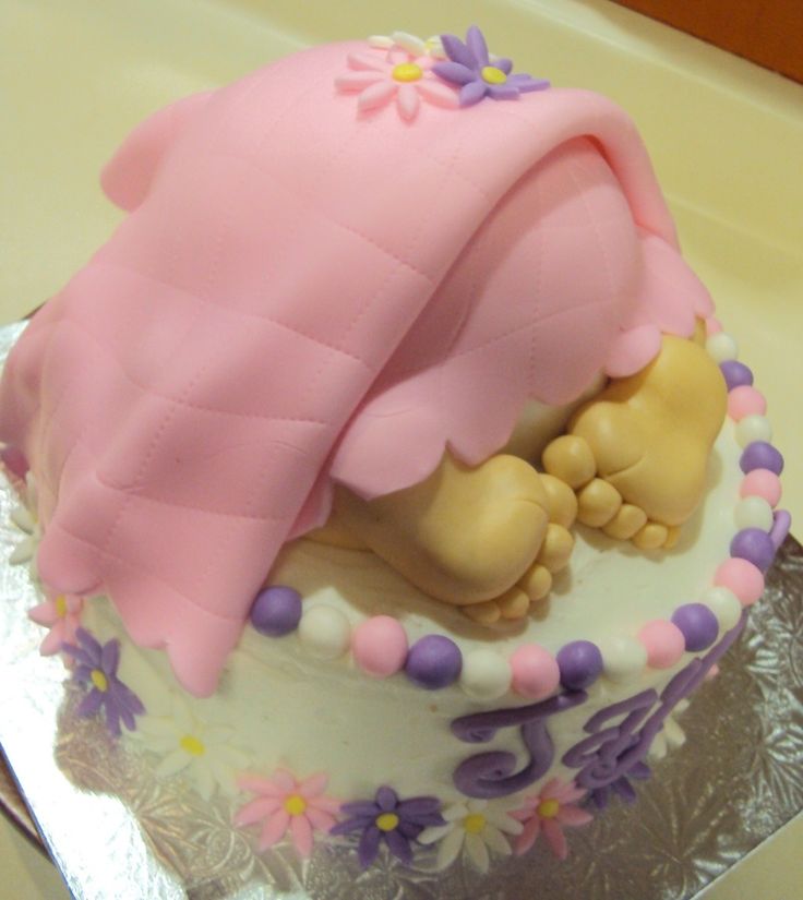 Girl Baby Shower Baby Bottom Cake