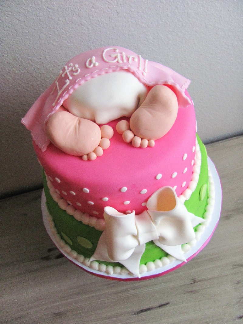 9 Photos of Baby Bottom Baby Girl Shower Cakes Pictures