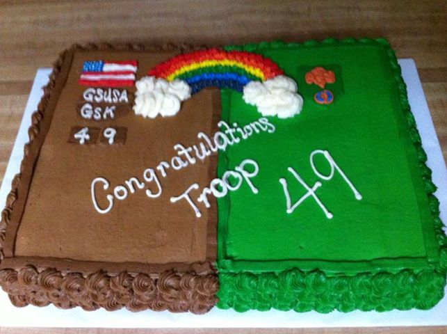 Girl Scout Bridging Cake