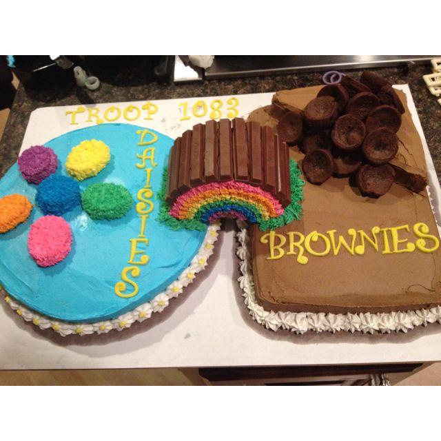 Girl Scout Bridging Ceremony Daisy to Brownie Cake