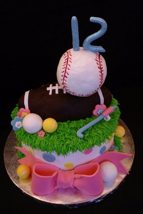 Girls Sports Birthday Cakes