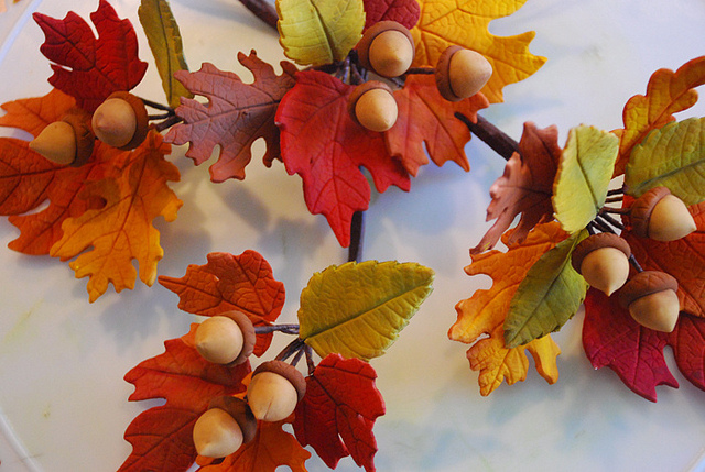 Gum Paste Fall Leaves