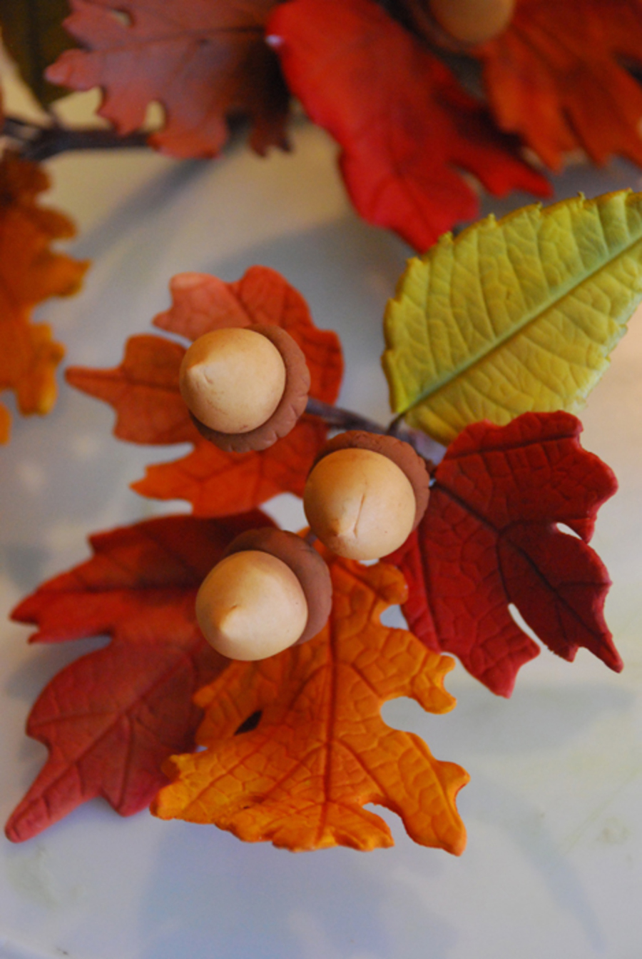 Gum Paste Fall Leaves