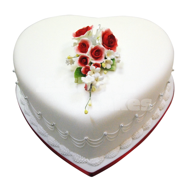 Heart Shaped Wedding Cake