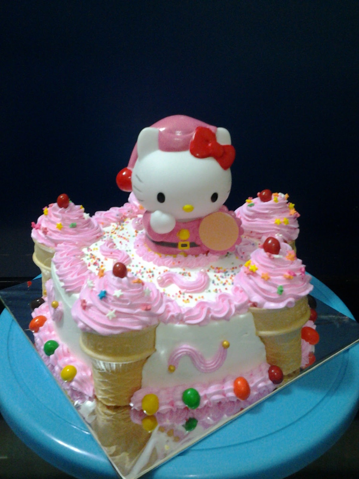 Hello Kitty Ice Cream Cake