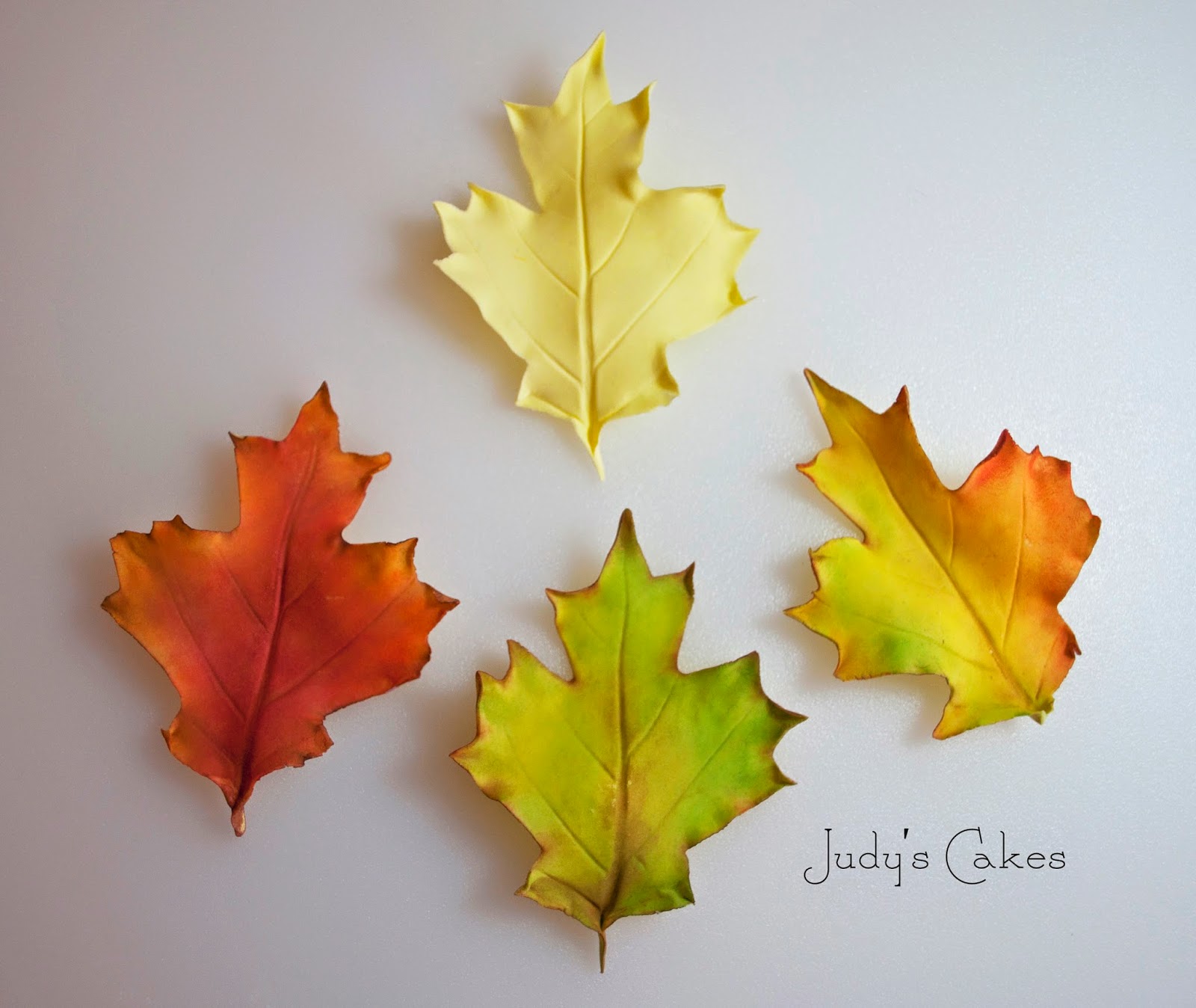 How to Make Out of Fondant Fall Leaves