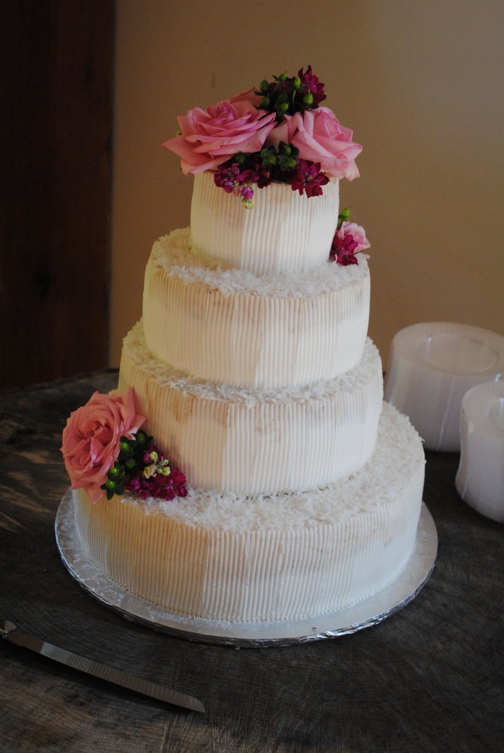 Italian Cream Wedding Cake