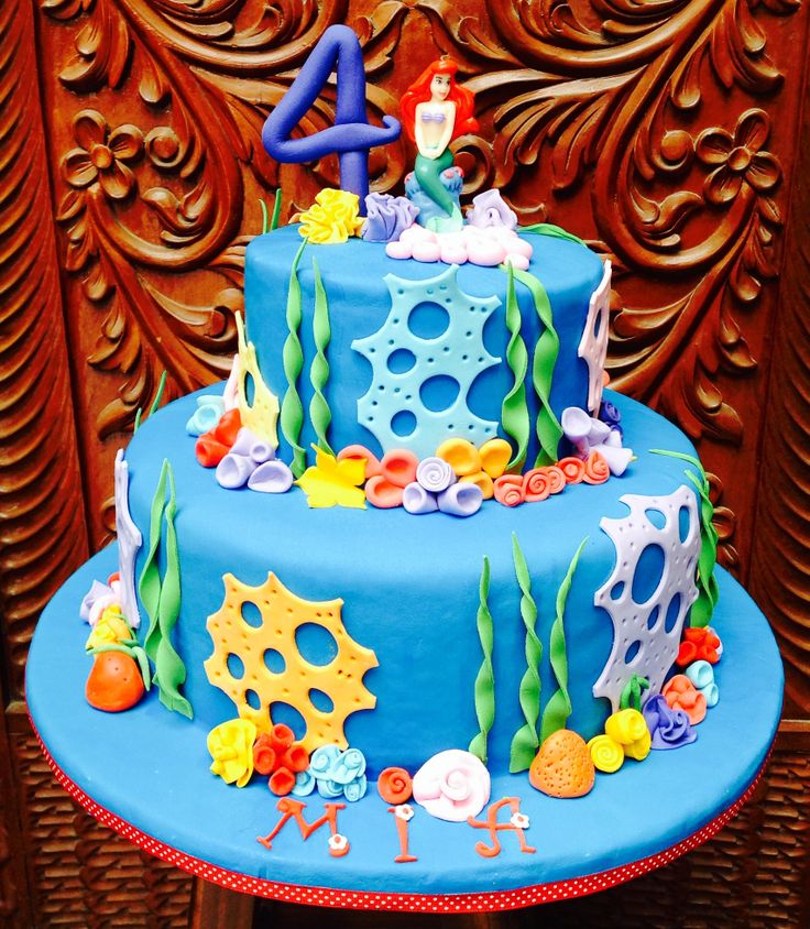 9 Photos of Little Mermaid Cakes Tier