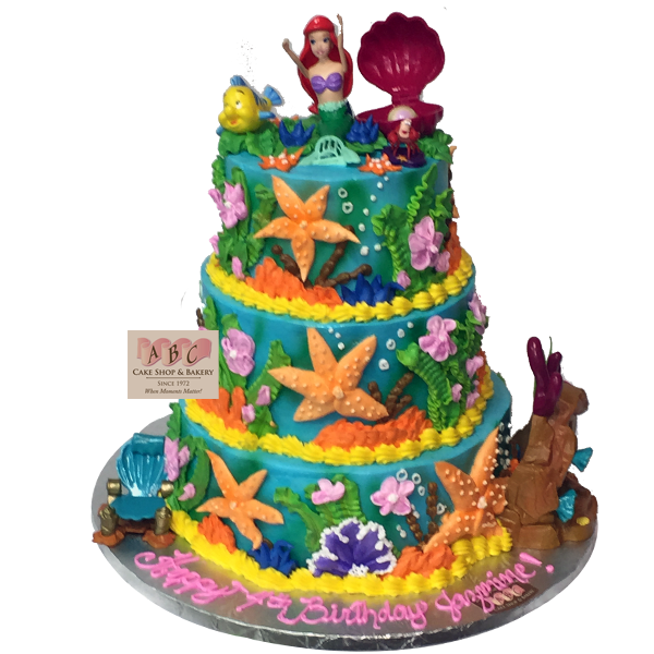 Little Mermaid Birthday Cake