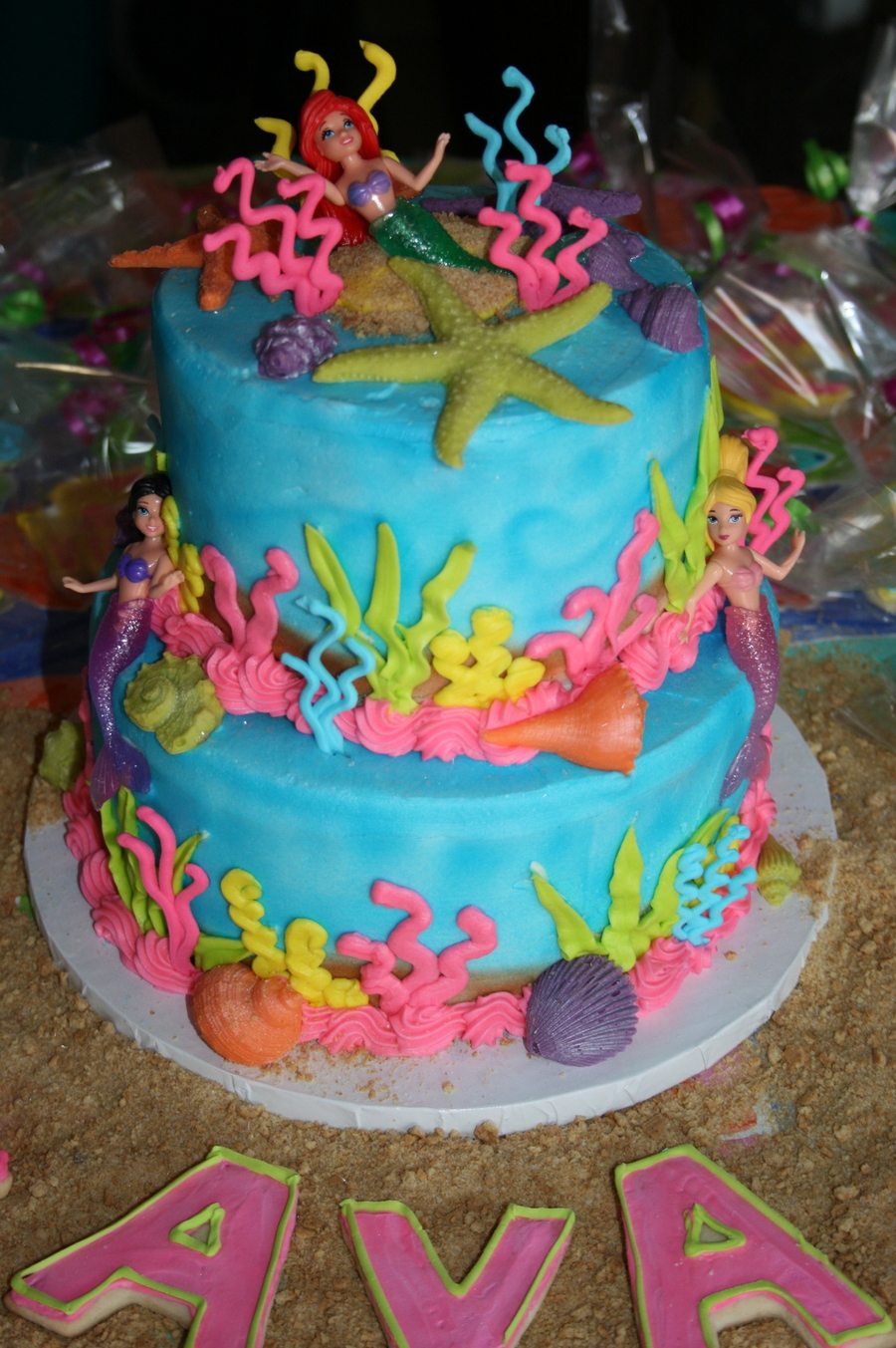 Little Mermaid Tier Cake