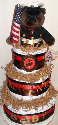 Military Baby Diaper Cake