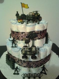 Military Diaper Cake