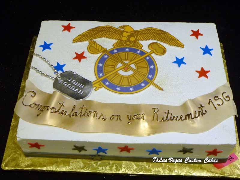 Military Retirement Cake Ideas