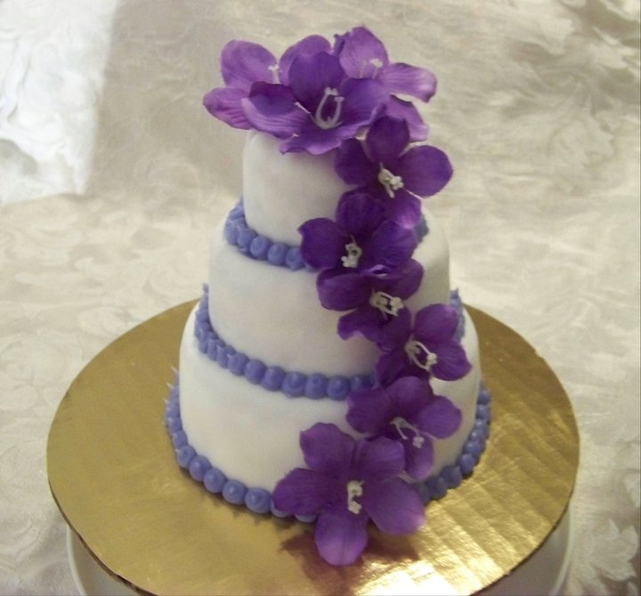 Mini Three Tier Wedding Cakes