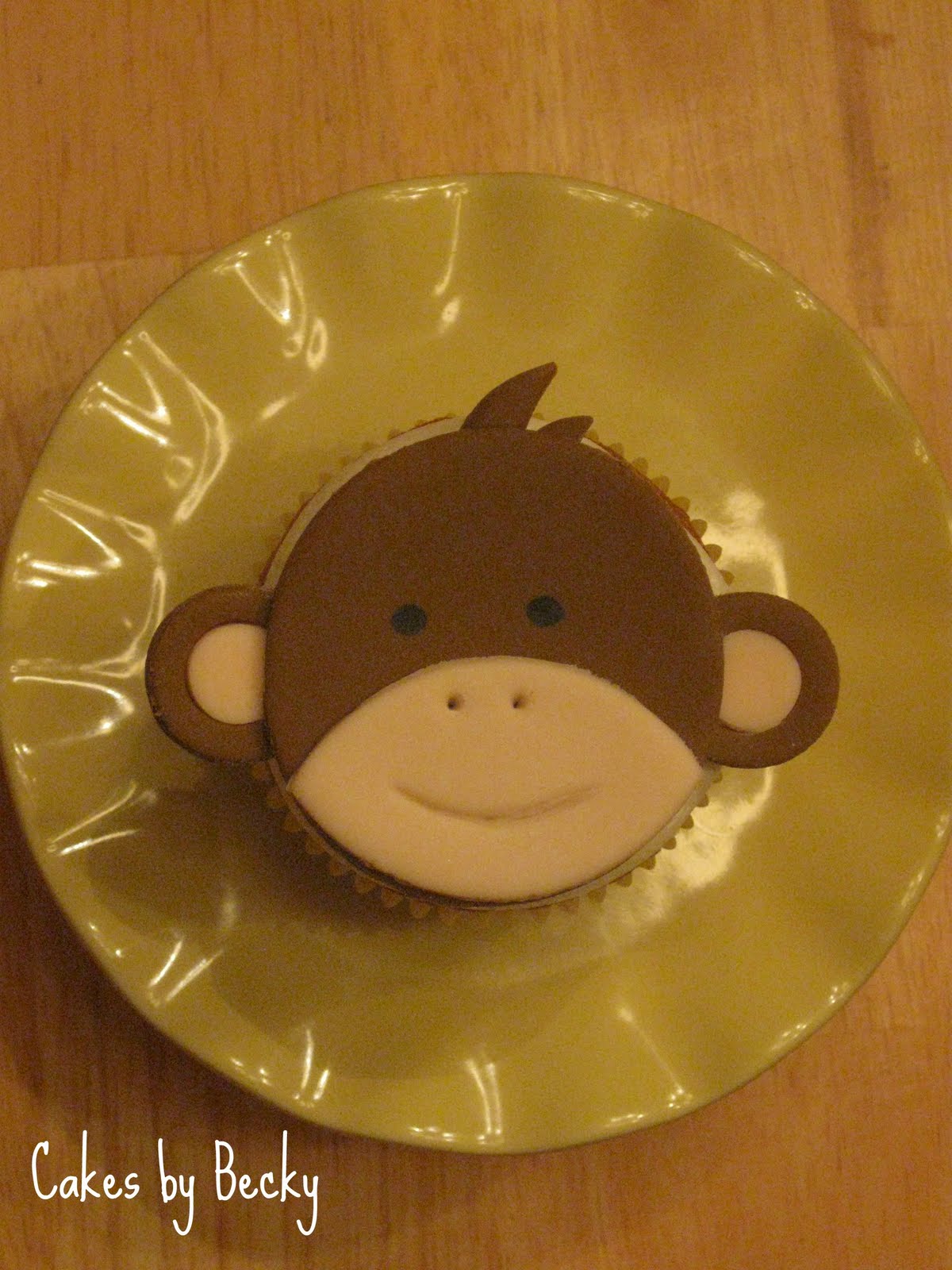 Monkey Baby Shower Cupcake Cake