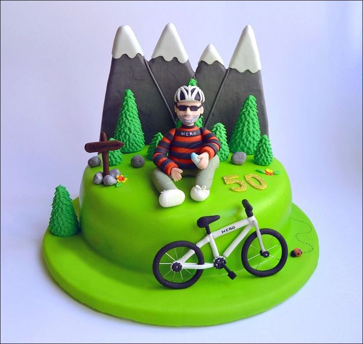 Mountain Bike Themed Cake