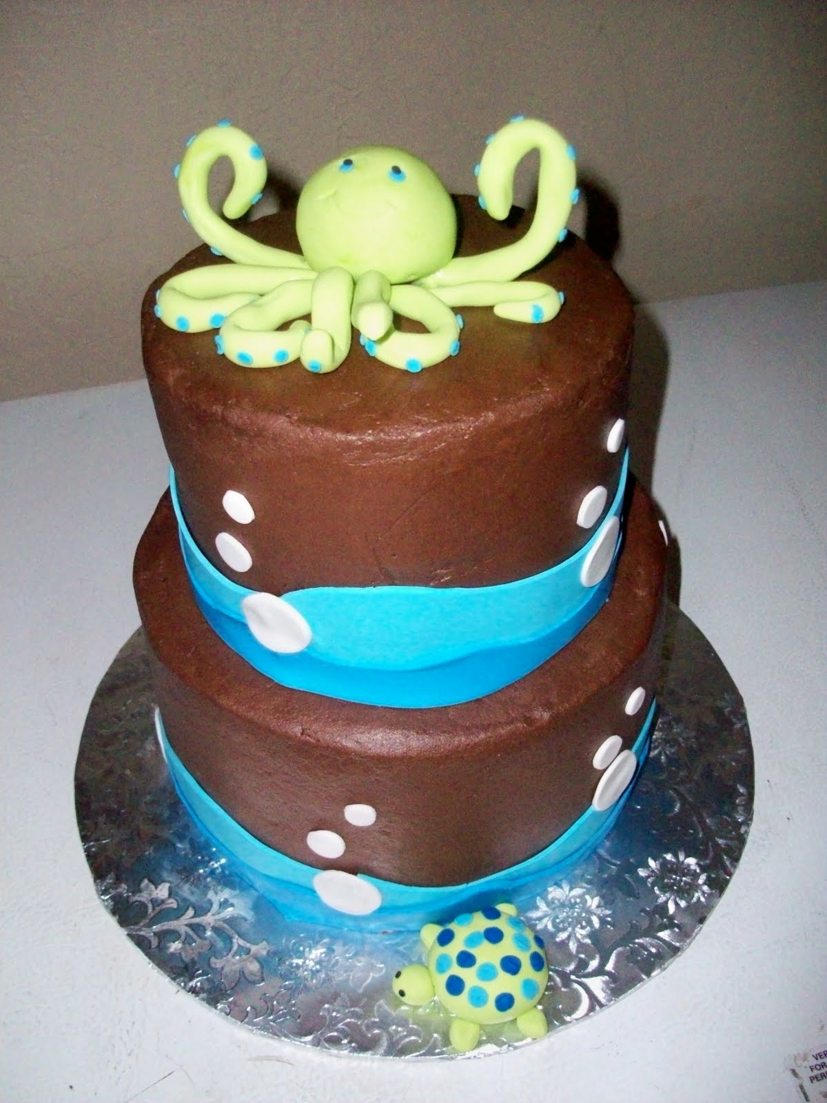 Ocean Wonders Baby Shower Cake