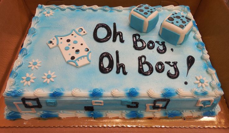 OH Boy Baby Shower Cake