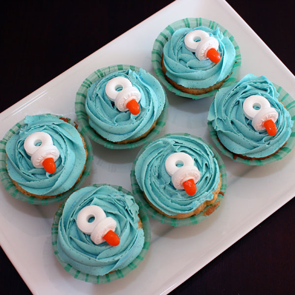 Pacifier Baby Shower Cupcakes Ideas