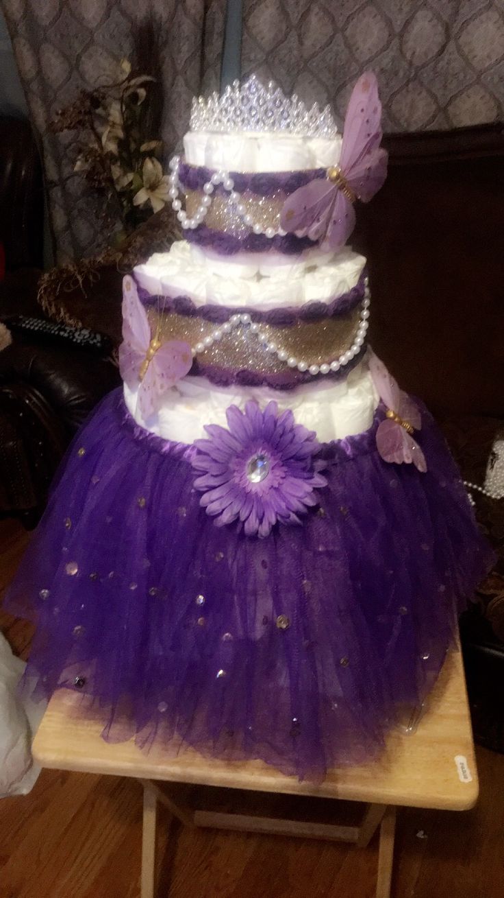 Princess Diaper Cake