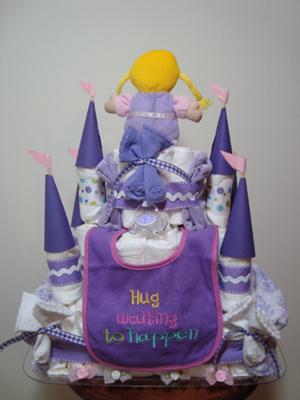 Purple Princess Baby Shower Cakes