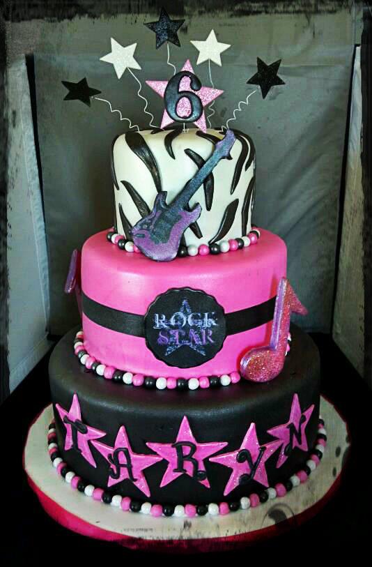 8 Photos of Cakes Rock Star Themes