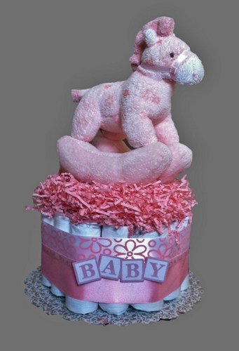 Rocking Horse Diaper Cake