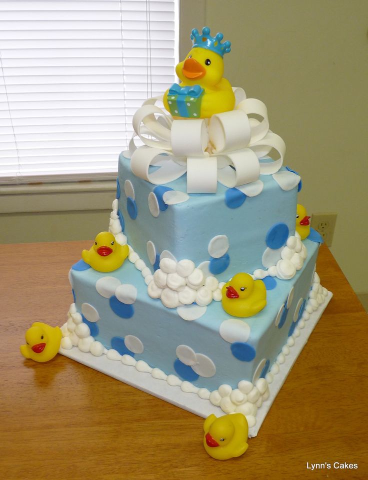 Rubber Duck Baby Shower Cake