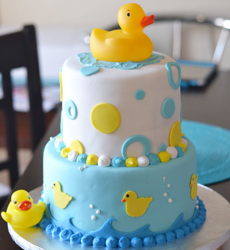 Rubber Duck Baby Shower Cake