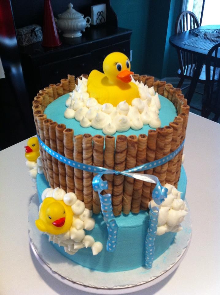 Rubber Ducky Baby Shower Cake